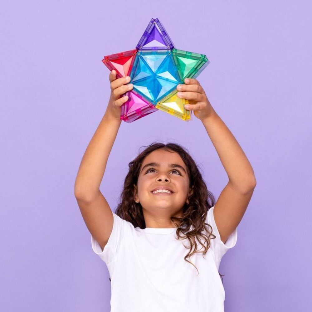CONNETIX Magnetic Tiles Light Star Pack 28pc - Picture 4 of 7